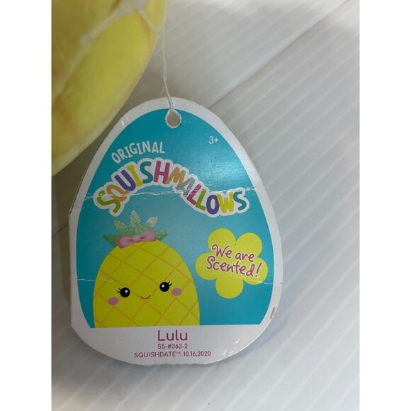 Squishmallows Lulu the Pineapple 5" inch Scented Plush Toy Kellytoy NWT - Picture 9 of 13